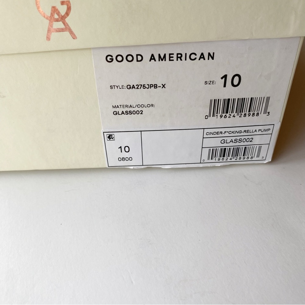 Good American Cinder f*cking Rella Pump Metallic Silver Heels Size 10 NWT - Picture 12 of 13